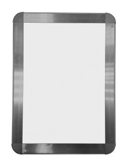 Рамка Клик ПК-25  с дек. уголком А1, серебро матовое анодир. в Пятигорске - картинка, изображение, фото